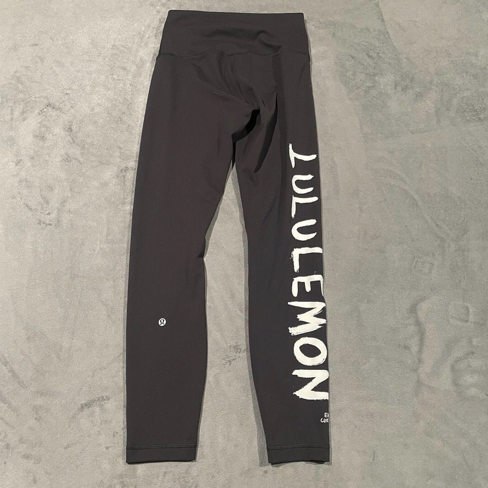 Lululemon Leggings Womens 6 Black Wunder Train Ed Curtis High Rise Activewear
